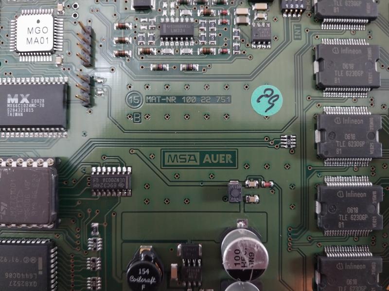 Msa Auer 100 22 751 Printed Circuit Board Mat:10050482 Mgo10 2.02.06