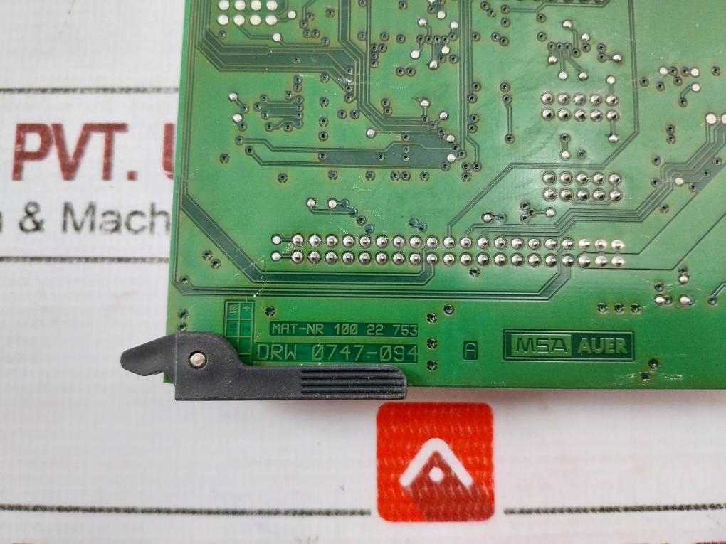 Msa Auer Mcp-25Mhz Printed Circuit Board 10050481 Mat-nr 100 22 753 Drw 0747-094