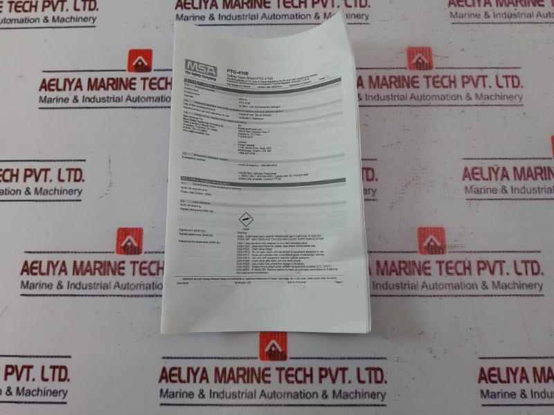 Msa Un 1956 Compressed Gas Cylinder 10044014 Bc406360