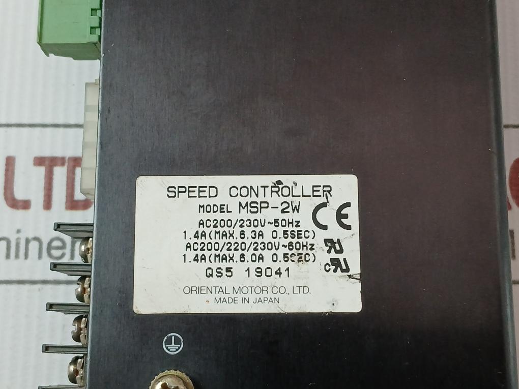 Msp-2W Motor Speed Controller Ac200-230V Oriental Motor