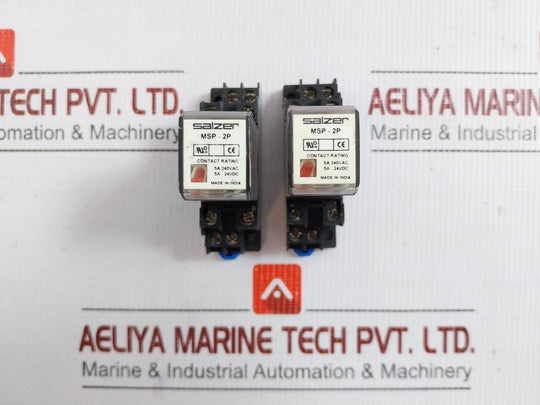 Msp 2P 240A Power Relay With Socket 240Vac Salzer