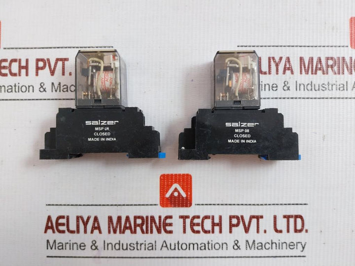 Msp 2P 240A Power Relay With Socket 240Vac Salzer