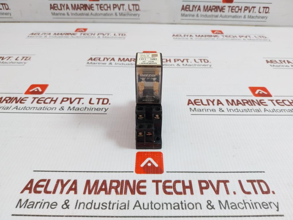 Msp 2P 240A Power Relay With Socket 240Vac Salzer
