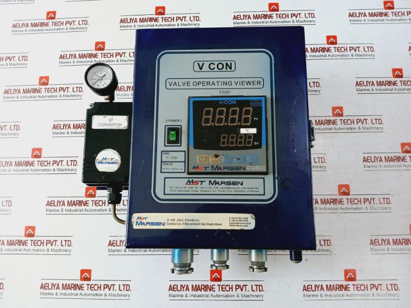 Mst Marsen V-con Pressure Gauge Valve Operating Viewer 0 To 0.3 Mpa 0 To 3 Bar
