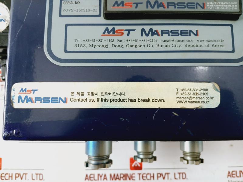 Mst Marsen V-con Pressure Gauge Valve Operating Viewer 0 To 0.3 Mpa 0 To 3 Bar