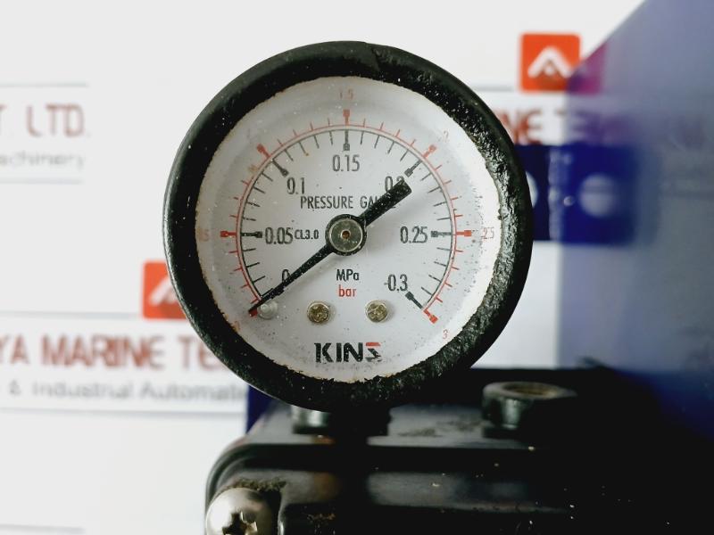 Mst Marsen V-con Pressure Gauge Valve Operating Viewer 0 To 0.3 Mpa 0 To 3 Bar