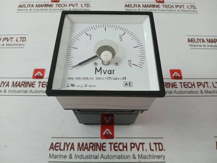 Mt-varmeter-sq-96 Analog Power Meter By Automatic Electric