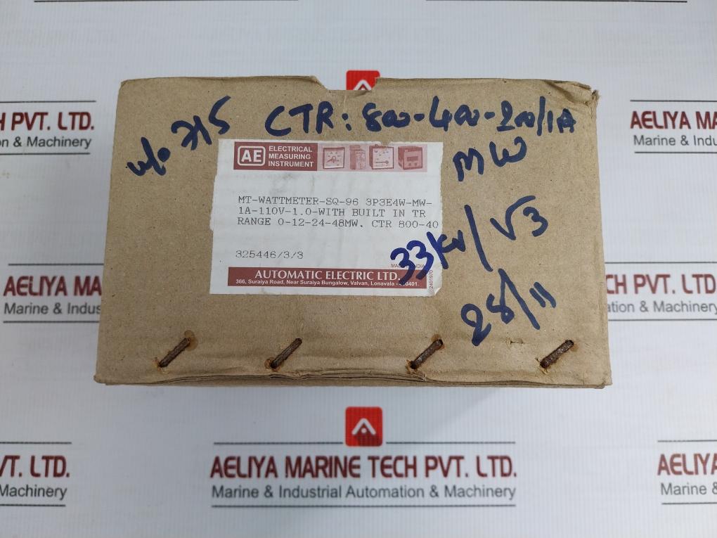 Mt-wattmeter-sq-96 Automatic Electric Analog Megawatt Power Meter