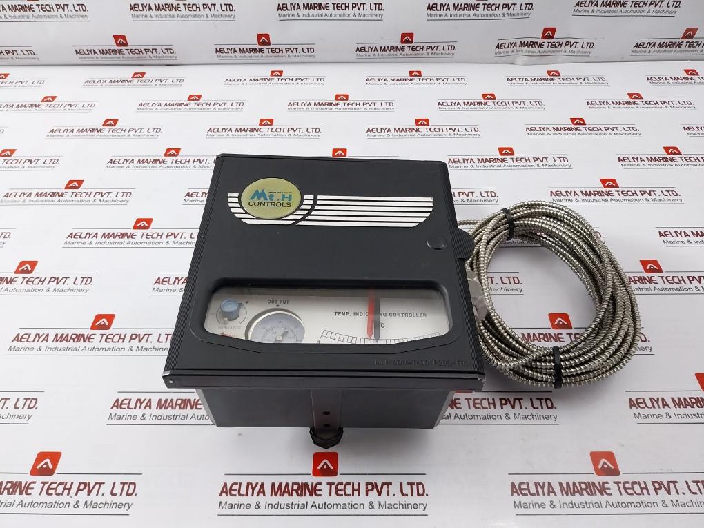 Mt.H Con-t100 Pneumatic/Temperature Indicating Controller W/ 10 Meter Cable 0-30 Psi 0-2 Bar