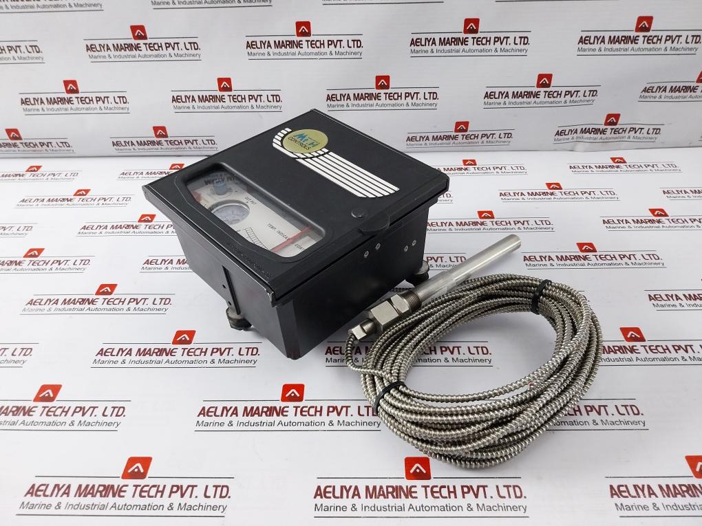 Mt.H Con-t100 Pneumatic/Temperature Indicating Controller W/ 10 Meter Cable 0-30 Psi 0-2 Bar