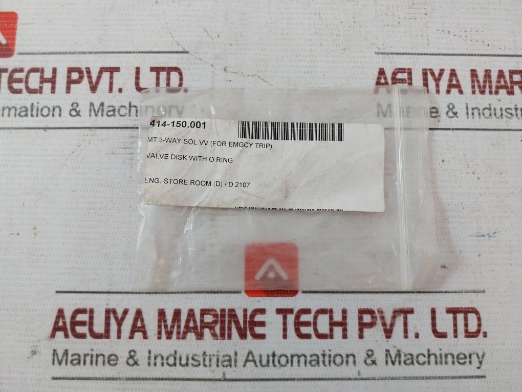 Mt 3-way Sol/Solenoid Vv Valve Disk With O Ring 414-150.001