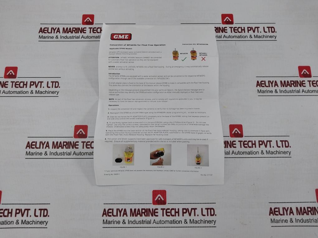 Mt603Fg Gme 310336 Mt603Gcon 406Mhz Float Free Conversion Kit