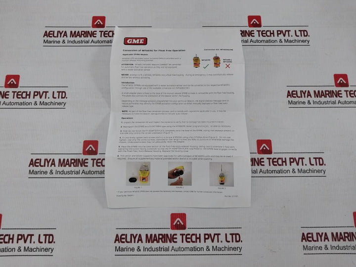 Mt603Fg Gme 310336 Mt603Gcon 406Mhz Float Free Conversion Kit