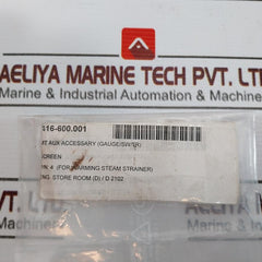 Mt Aux Accessory (Gauge/Sw/Tr) 4 For Warming Steam Strainer