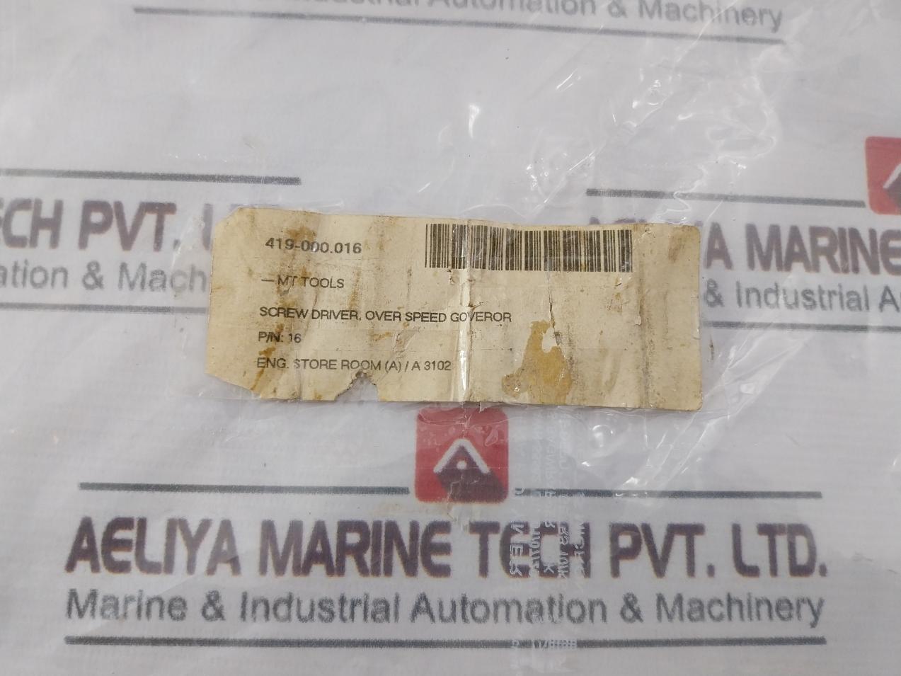 Mt Tools 16 Screw Driver Over Speed Goveror/Governor 419-000.016