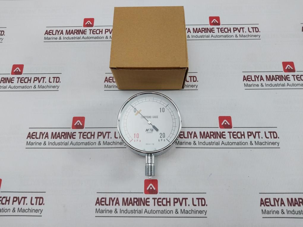 Mtb Osaka 609172 Compound Pressure Gauge -10 To 20 Kpa
