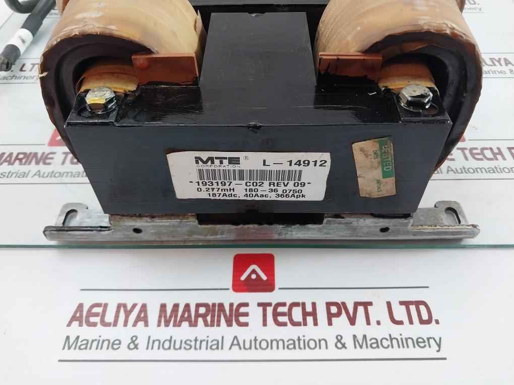 Mte 193197-c02 Transformer Assembly Rev 09 600V 187 Adc 40 Aac