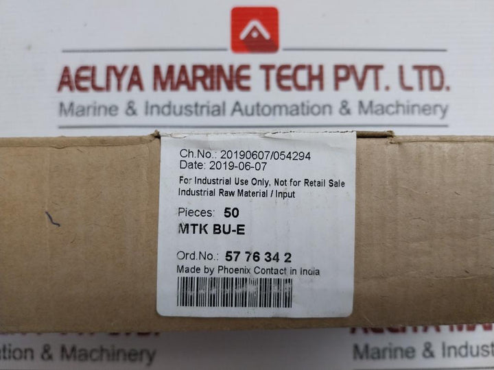 Mtk-e Disconnect Terminal Block Phoenix Contact (1Box = 50Pcs)