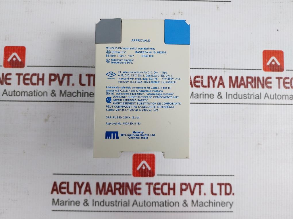 Mtl-2215 Is-output Switch Operated Relay Measurement Technology