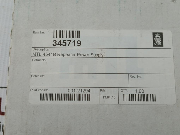 Mtl4541B-Repeater-Power-Supply-Module-4-20Ma-20-35Vdc-Measurement-Technology-208080-8