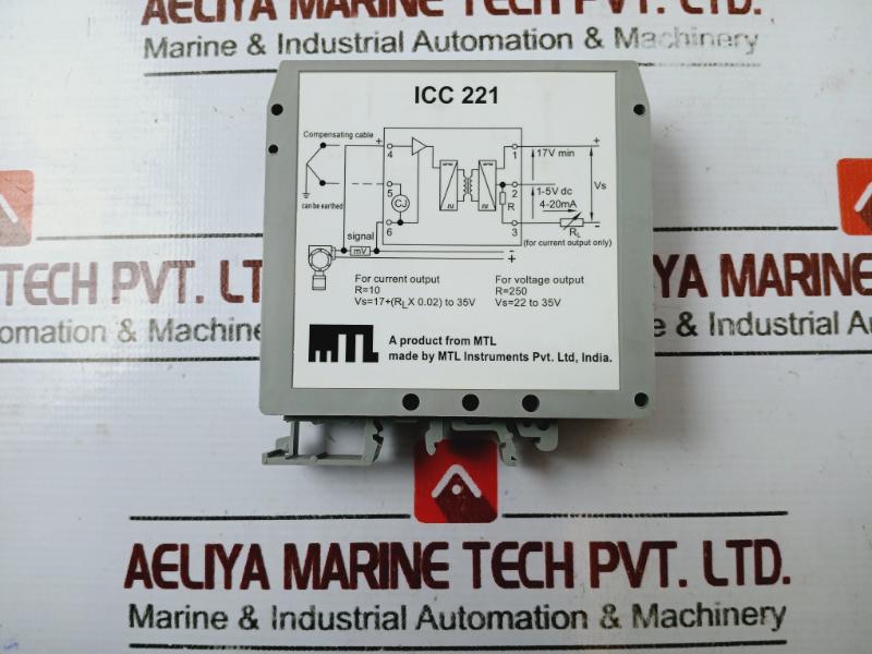 Mtl Icc 221 Temperature Converter Icc221-k6-o1-d1 4 To 20 Ma