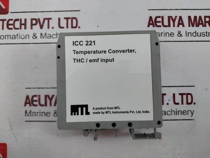 Mtl Instruments Icc 221 Temperature Converter 1-5 Vdc Icc221-k2-o1-d1