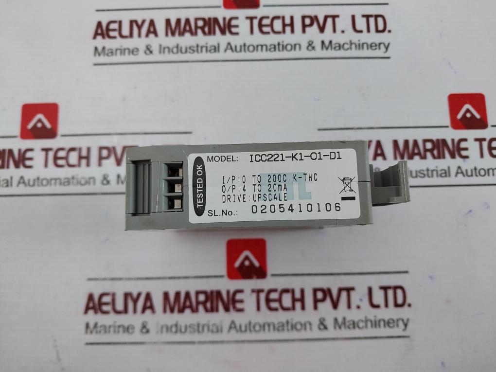 Mtl Instruments Icc 221 Temperature Converter 1-5 Vdc Icc221-k2-o1-d1