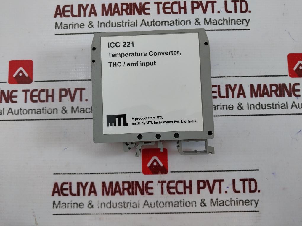 Mtl Instruments Icc 221 Temperature Converter Icc221-k3-01-d1, 1-5 Vdc