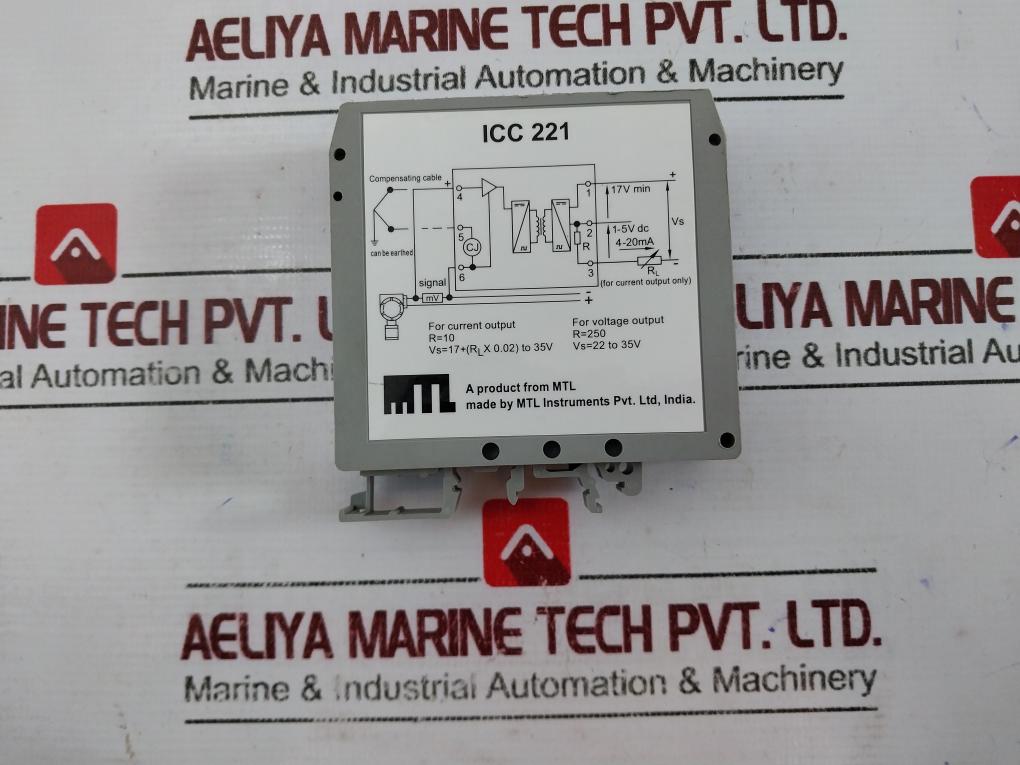 Mtl Instruments Icc 221 Temperature Converter Icc221-k3-01-d1, 1-5 Vdc