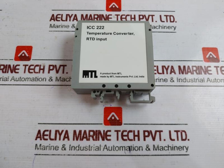 Mtl Instruments Icc222-r5-01 Temperature Converter Rtd Input 4 To 20 Ma