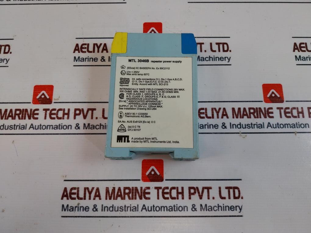 MTL Instruments MTL 3046B Repeater Power Supply Mtl 3000 Series, 250v