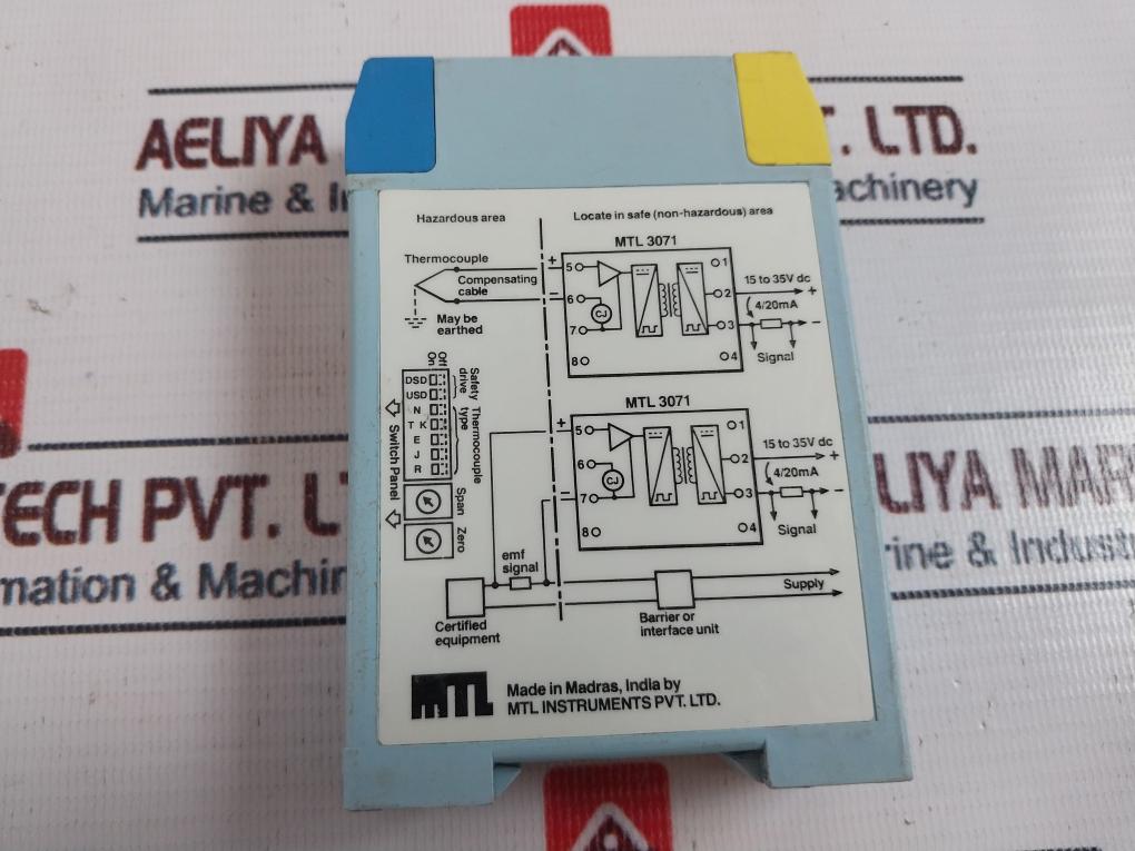 Mtl Instruments Mtl3071 Temperature Converter 15 To 35V Dc 4/20 Ma
