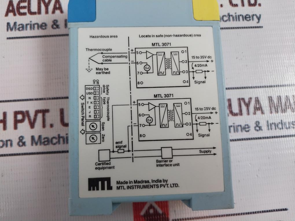 Mtl Instruments Mtl 3071 Temperature Converter 3071, 250v