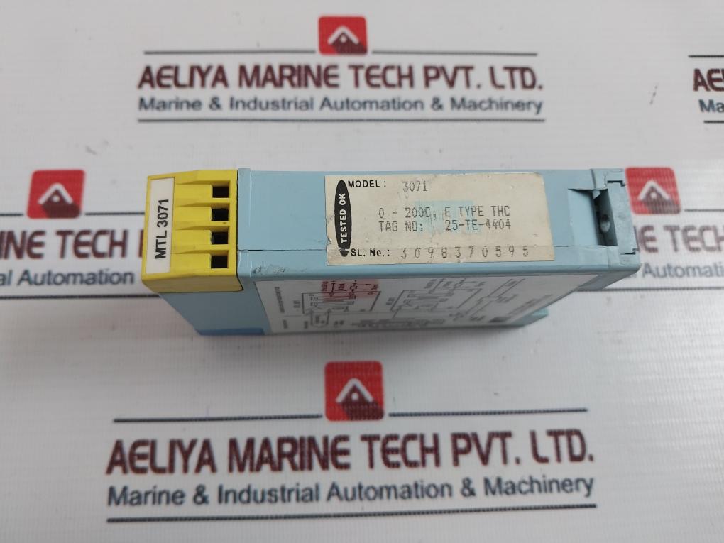 Mtl Instruments Mtl3071 Temperature Converter Ex 89C2367, 250V