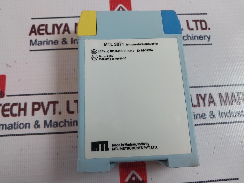 Mtl Instruments Mtl3071 Temperature Converter Ex 89C2367, 250V
