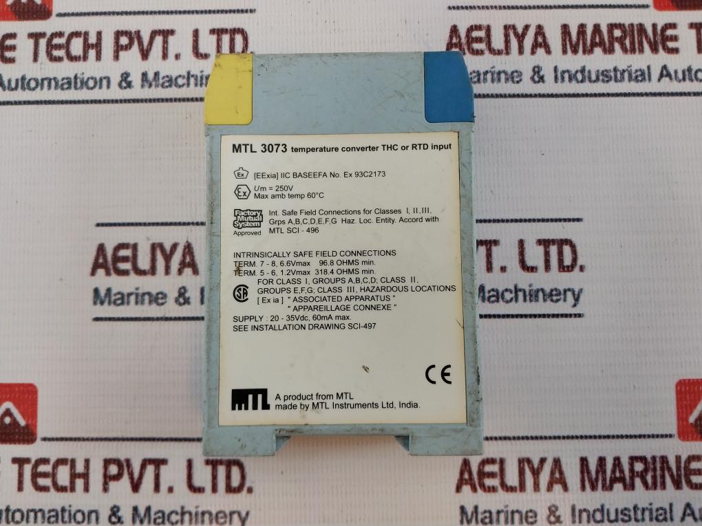 Mtl Instruments Mtl3073 Temperature Converter