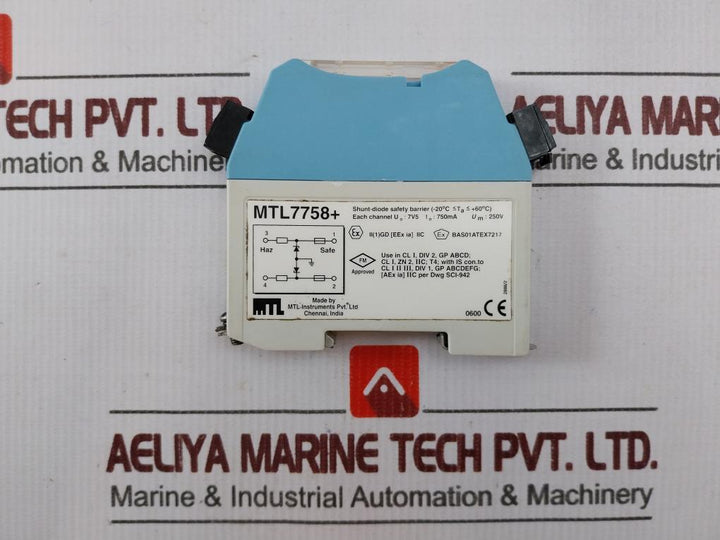 Mtl Instruments Mtl 7758+ Shunt-diode Safety Barrier (-20?C Ta +60?C) 250V