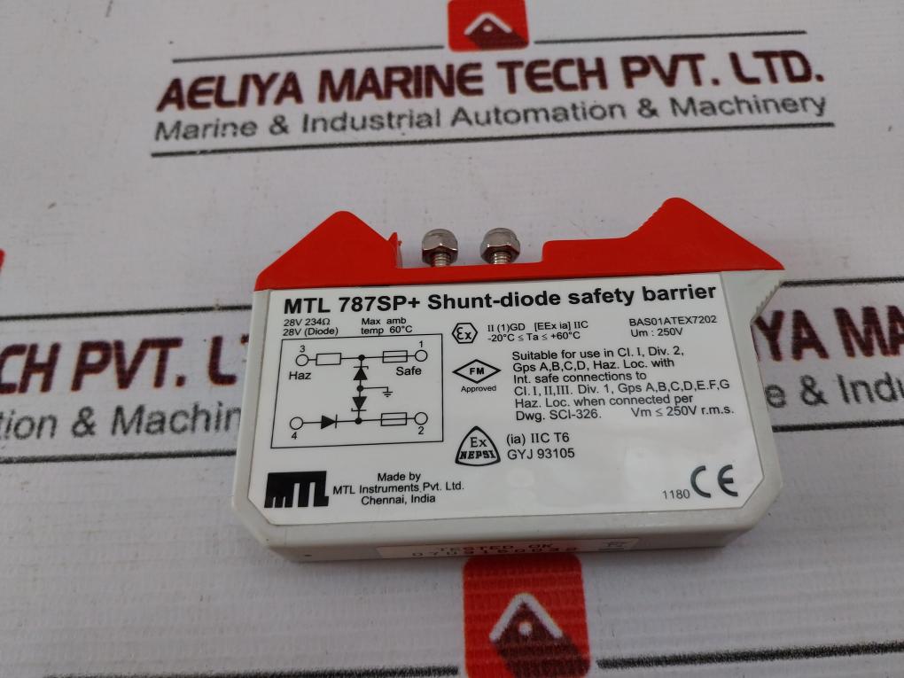 Mtl Instruments Mtl 787Sp+ Shunt-diode Safety Barrier 250V