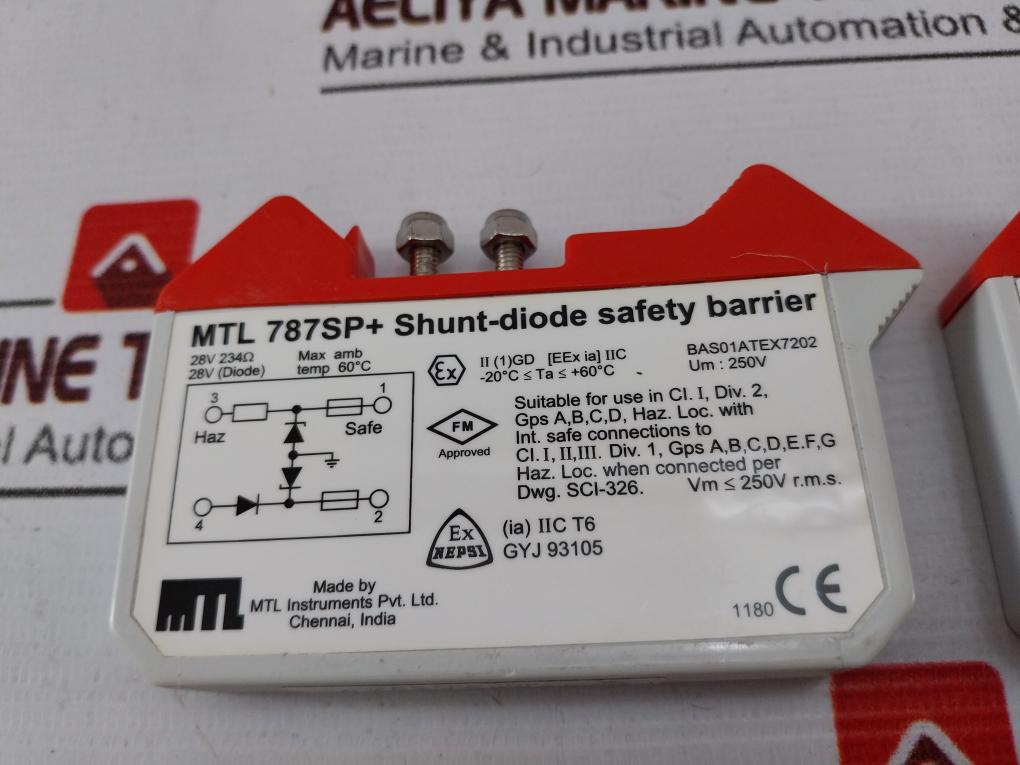 Mtl Instruments Mtl 787Sp+ Shunt-diode Safety Barrier 250V Ac/Dc