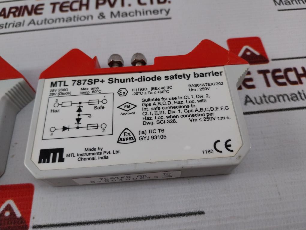 Mtl Instruments Mtl 787Sp+ Shunt-diode Safety Barrier 250V Ac/Dc