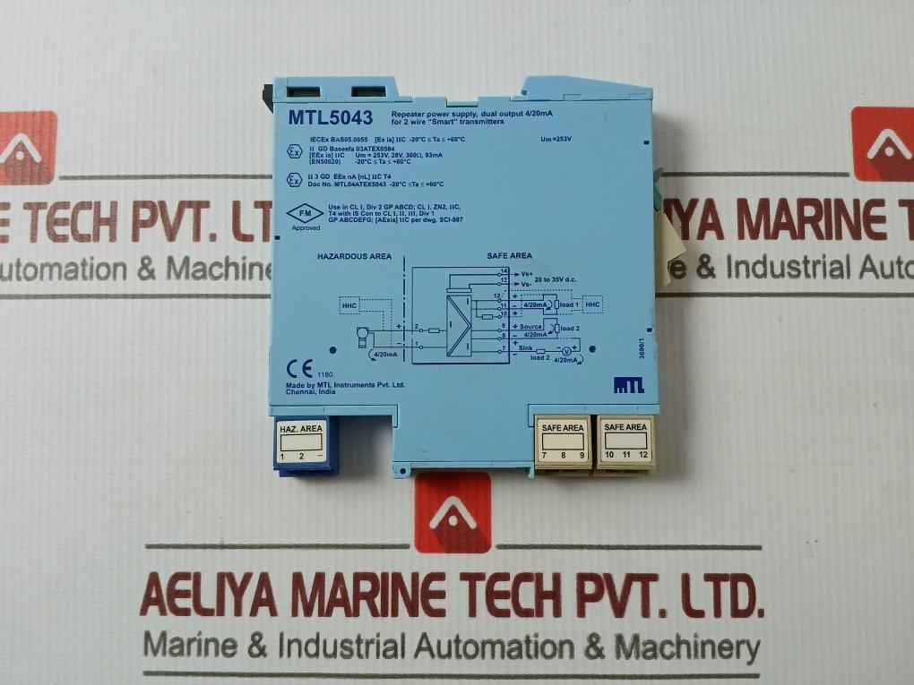 Mtl Mtl5043 Repeater Power Supply 4–20 Ma