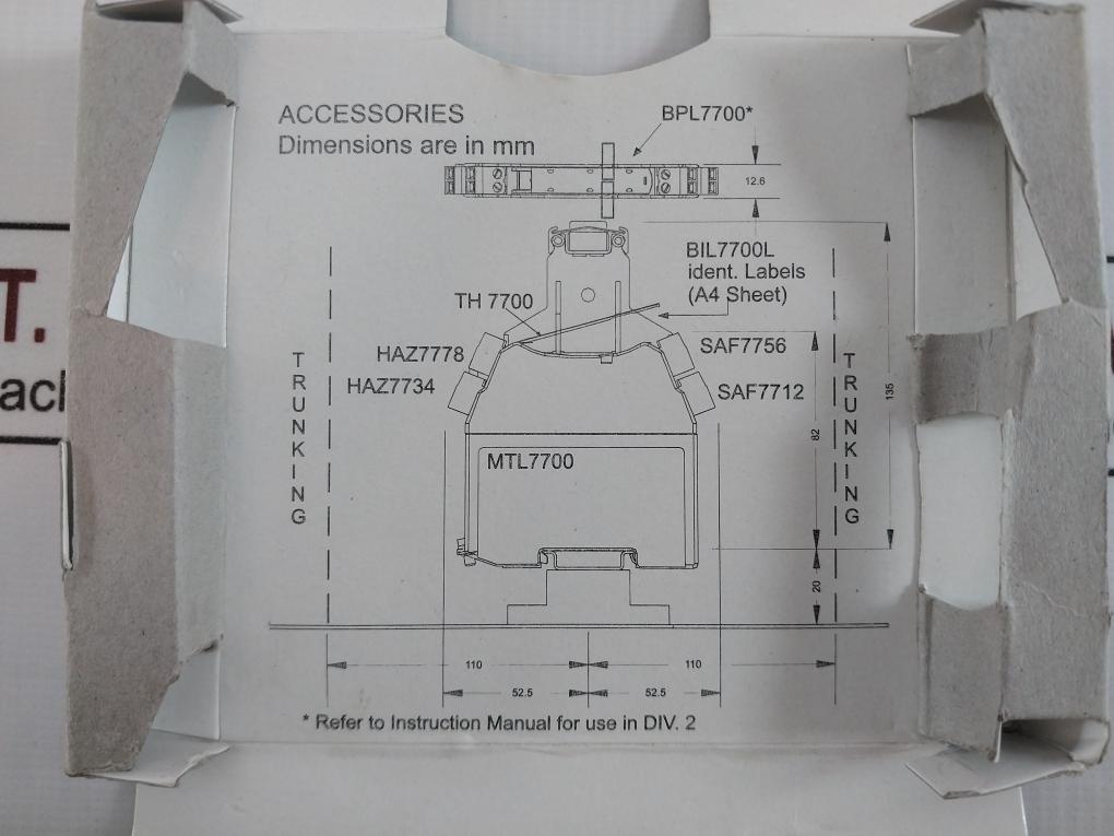 Mtl Mtl7761Ac Shunt-diode Safety Barrier 100Ma 250V Bas01Atex7217 Sci-991