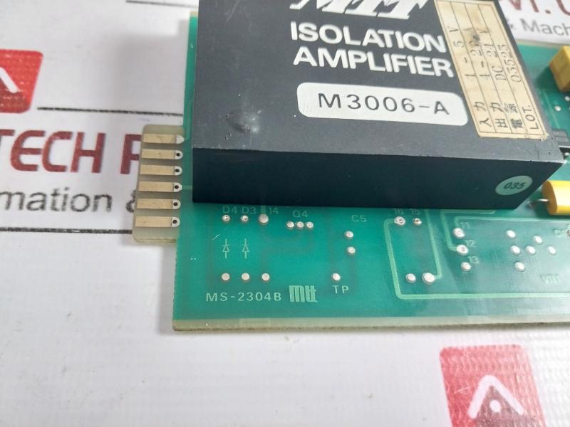 Mtt M3006-a Isolation Amplifier Pcb Ms-2304b