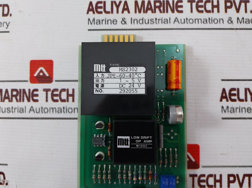 Mtt Ms2302 Rtd Temperature Transmitter Input Jpt-60-40C Ms-2302A