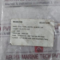 Mueller 75-11M-01 BOP Tests Equipment 2600-1100
