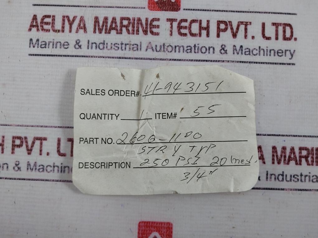 Mueller 75-11M-01 BOP Tests Equipment 2600-1100