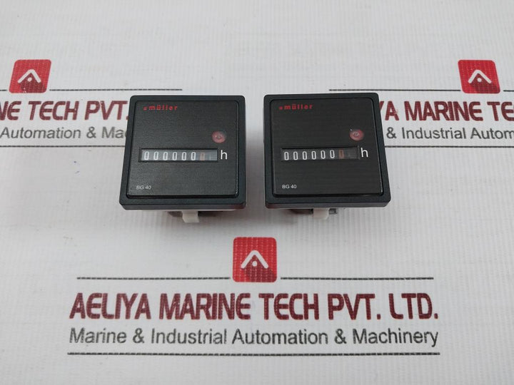 Muller 100-300V Dc Elapsed Time Counter Bg40.X7