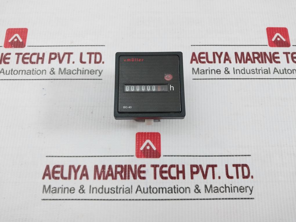 Muller 100-300V Dc Elapsed Time Counter Bg40.X7
