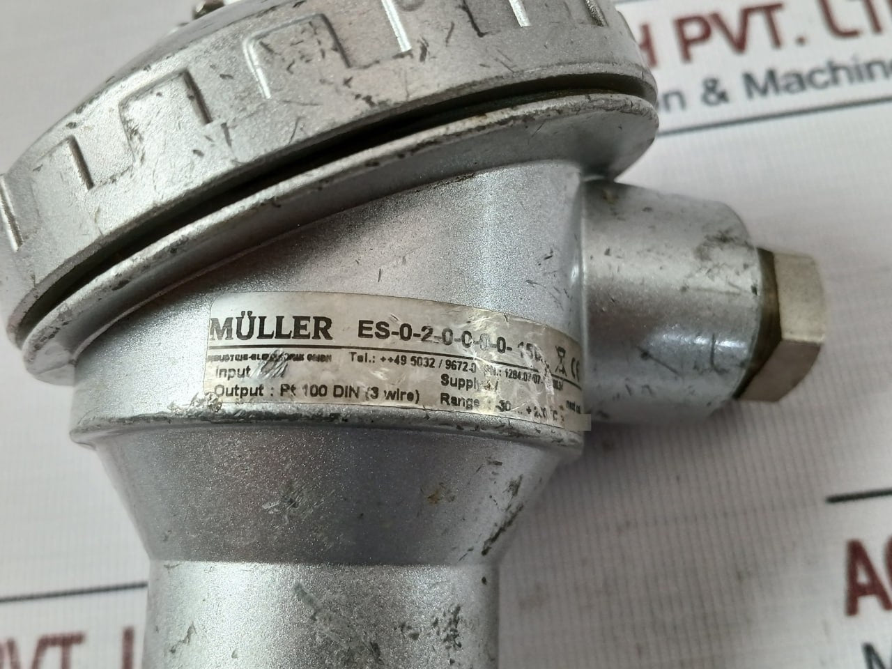 Muller Es-0-2-0-0-0-0-150 Pt100 Din (3-wire) Temperature Sensor 180-mm