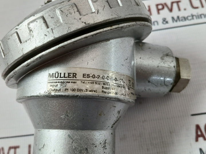 Muller Es-0-2-0-0-0-0-150 Pt100 Din (3-wire) Temperature Sensor 180-mm